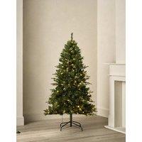 M&S 6ft Lit Monterey and Scots Pine Christmas Tree Green