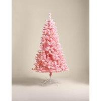 M&S 6ft Pre-Lit Snowy Pink Christmas Tree Pink
