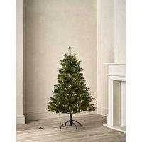 M&S 5ft Pre-Lit Monterey and Scots Pine Christmas Tree Green
