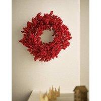 M&S Red Berry Wreath Red