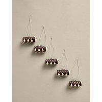 M&S 5 Pack Colin the Caterpillar Hanging Decorations Brown Mix