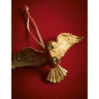 M&S Harry Potter Hedwig Resin Decoration Gold Mix