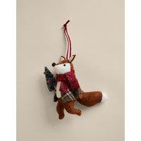 M&S Felt Novelty Fox Decoration Orange Mix
