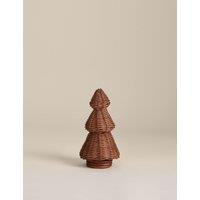 M&S Small Rattan Christmas Tree Natural