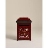 M&S Red Metal Postbox Room Ornament Red