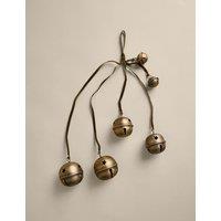 M&S Brass Hanging Cascading Bells Decoration Antique Brass