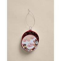 M&S Glass M&S Very Merry Munch Tin Bauble Multi