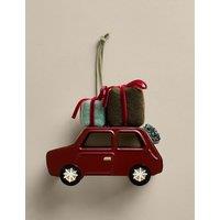 M&S Red Metal Hanging Car Tree Decoration Red