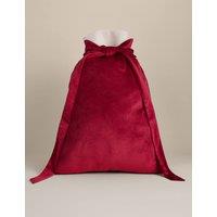 M&S Velvet Bow Sack Red Mix