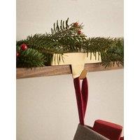 M&S Brass Stocking Hanger Antique Brass