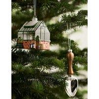 M&S 2 Pack Glass Gardening Decorations Green Mix