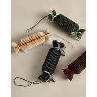 M&S 4 Pack Paper Hanging Cracker Decorations Multi