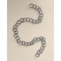 M&S Silver Tinsel Chain Garland Silver