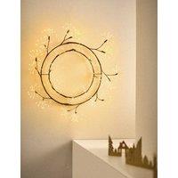 M&S Light Up Cluster Wreath Black Mix