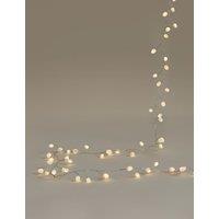 M&S 100 LED Light Up Warm White Garland White
