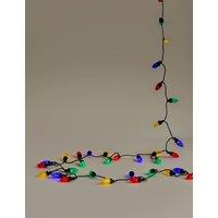 M&S 100 Multicoloured Bulb Mains Lights Multi