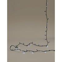M&S 1000 Bright White Mains String Lights White