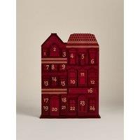 M&S Wooden Advent Townhouse Red Mix