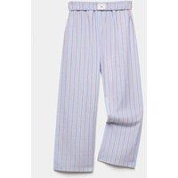 M&S Pure Cotton Striped Woven Pyjama Bottoms (6-16 Yrs) Red