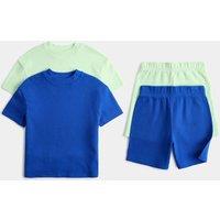 M&S Kids' 2 Pack Pure Cotton Pyjama Sets (1-16 Yrs) Grey Mix