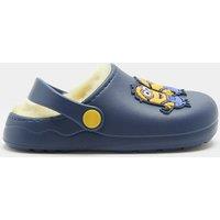 M&S Kids' Despicable Me Minion Faux Fur Lined Clogs (4 Small - 2 Large) Blue Mix