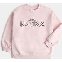 M&S Cotton Rich K-Pop Demon Hunters Sweatshirt (6-16 Yrs) Pink