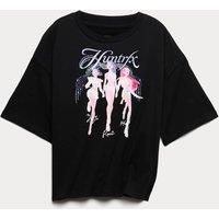 M&S Pure Cotton K-Pop Demon Hunters Graphic T-Shirt (6-16 Yrs) Black