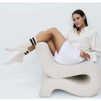 M&S 2 Pack Cotton Rich Ribbed Crew Socks Brown Mix