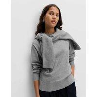 M&S Air-Yarn Crew Neck Jumper Mid Grey Marl