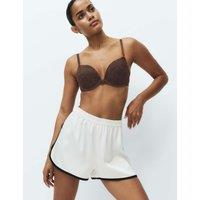 M&S Ida Wired Push Up Plunge Bra A-E Dark Brown