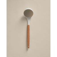 M&S Silicone and Wood Ladle White Mix