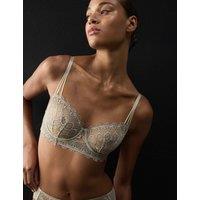 Autograph Milan Embroidered Lace Wired Balcony Bra Lichen