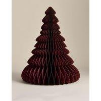 M&S Paper Christmas Tree Burgundy
