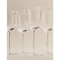 M&S Set of 4 Delphine Wine Glasses Clear