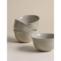 M&S Set of 4 Southwold Stoneware Cereal Bowls Cream
