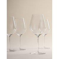 M&S Set of 4 The Sommelier's Edit Crystal Standard Red Wine Glasses Clear