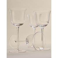 M&S Set of 4 Delphine White Wine Glasses Clear