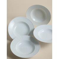 M&S Set of 4 Burford Pasta Bowls White
