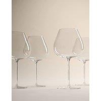 M&S Set of 4 The Sommelier's Edit Crystal Large Red Wine Glasses Clear