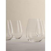 M&S Set of 4 The Sommelier's Edit Crystal Tumblers Clear