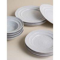 M&S 12 Piece Padstow Dinner Set White