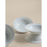 M&S Set of 4 Burford Porcelain Cereal Bowls White