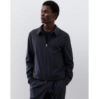 Autograph Tailored Fit Performance Harrington Jacket Dark Navy