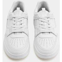 Autograph Leather High Profile Lace Up Trainers White