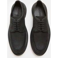 M&S Nubuck Apron Derby Shoes Black