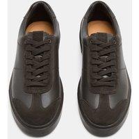 Autograph Leather T-Toe Cupsole Trainers Brown