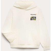 M&S Cotton Rich McLaren Graphic Hoodie (6-16 Yrs) White