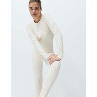 M&S Heatgen Maximum Thermal Crew Neck Top Light Cream