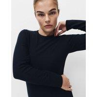 M&S Heatgen Maximum Thermal Crew Neck Top Navy