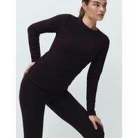 M&S Heatgen Maximum Thermal Crew Neck Top Dark Aubergine